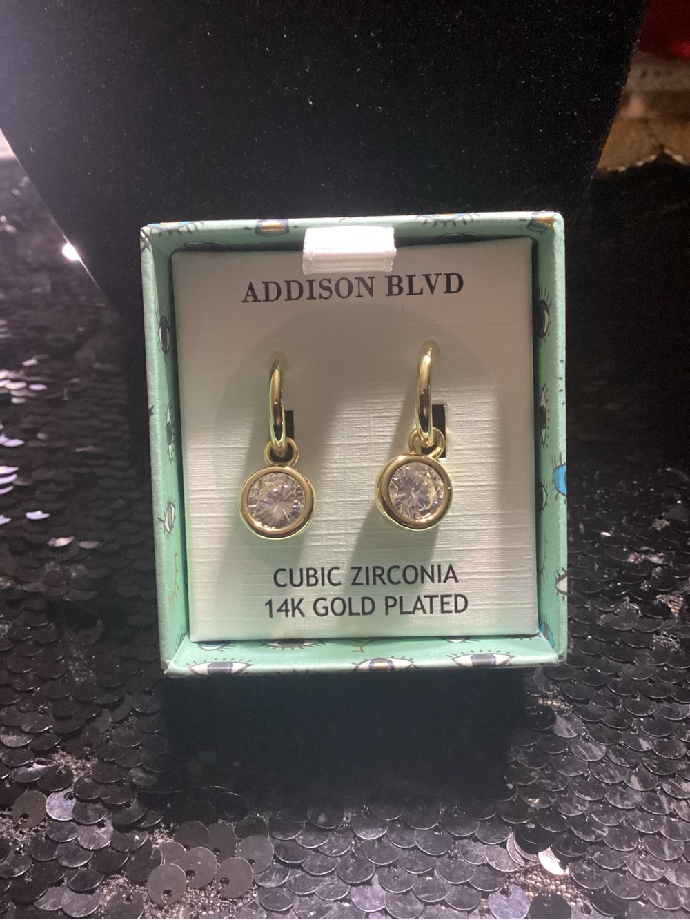 Addison Blvd 14K Gold-Plated Cubic Zirconia Drop Earrings - Gold